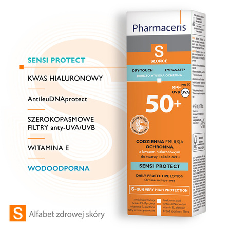 Pharmaceris S Sensi Protect Emulsja SPF 50+ , 50 ml