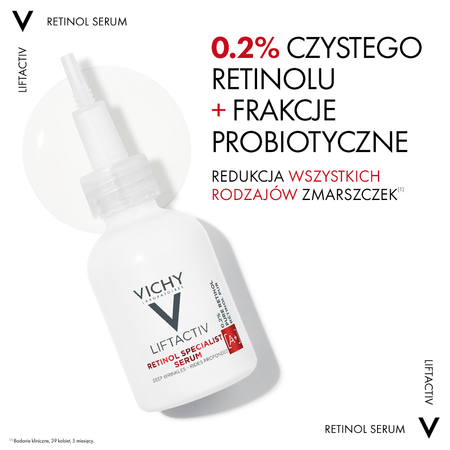 Vichy Liftactiv Pure Retinol Serum, 30ml, │ Data ważności 11/2025 │