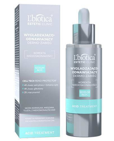 L'BIOTICA ACID TREATMENT serum noc 30ml │ Data ważności 02/2026 │