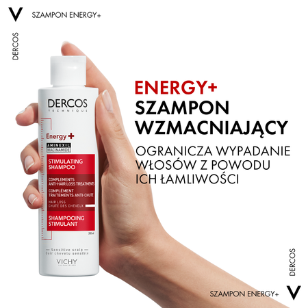 VICHY DERCOS Szampon Wzmacniająco-Pielęgnujący z witaminami, 400ml