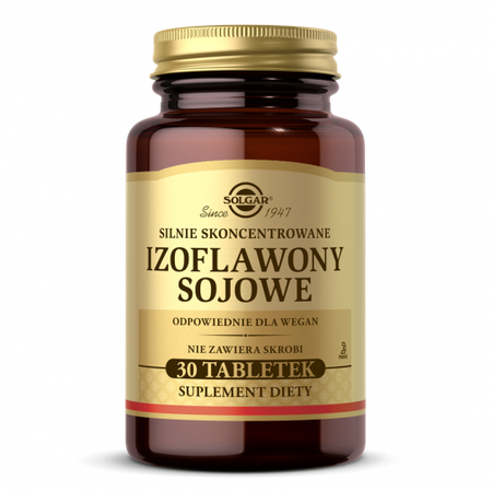 SOLGAR Izoflawony sojowe, 30 tabletek