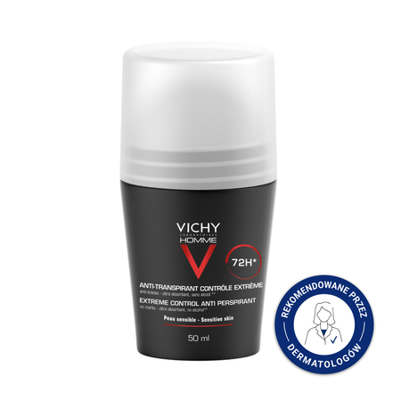 VICHY HOMME Dezodorant Kulka Antypersperspirant 72 h, 50ml 