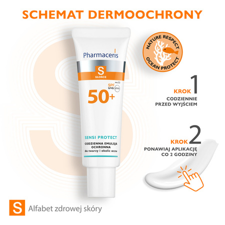 Pharmaceris S Sensi Protect Emulsja SPF 50+ , 50 ml