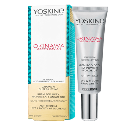 YOSKINE OKINAWA GREEN CAVIAR Krem pod oczy, na powieki i wokół ust, 15 ml