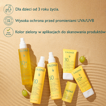 Caudalie Vinosun Protect Krem o wysokiej ochronie SPF50+, 50 ml