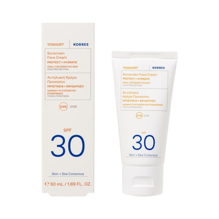 Korres Yoghurt Krem ochronny do twarzy SPF30, 50ml