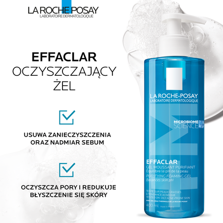 La Roche-Posay EFFACLAR Żel oczyszczający do skóry tłustej, 400 ml