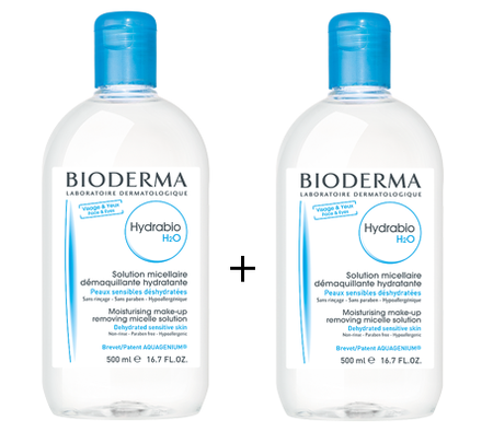 BIODERMA HYDRABIO H2O Płyn micelarny, 2 x 500 ml