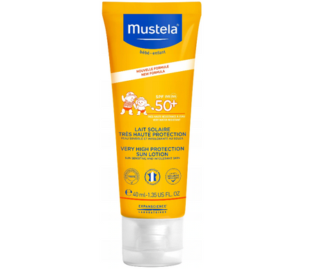 MUSTELA Mleczko przeciwsłoneczne SPF50+, 40ml