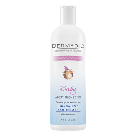 DERMEDIC LINUM EMOLIENT BABY Kremowy żel do mycia, 200ml