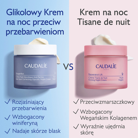 Caudalie Vinoperfect Glikolowy krem na noc na przebarwienia, 50ml
