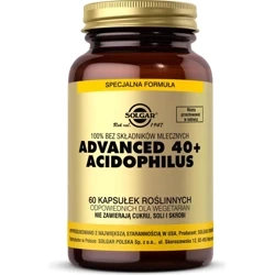 SOLGAR ADVANCED 40+ ACIDOPHILUS, 60 kapsułek