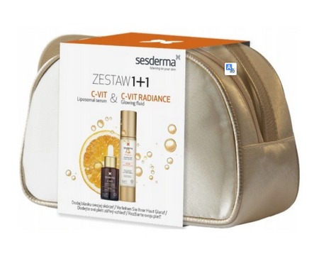 Sesderma Zestaw C-VIT Serum Liposomowe,30ml + C-VIT Radiance Krem rozświetlający, 30ml