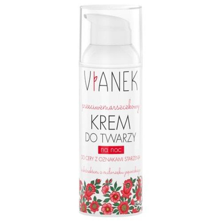 VIANEK Przeciwzmarszczkowy krem do twarzy na noc, 50ml l│ Data ważności 10/2025 │
