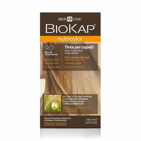 BIOKAP NUTRICOLOR 9.0 Bardzo Jasny Blond, 140ml