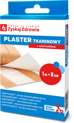 Zyskaj ZdrowiePlaster tkaninowy z opatrunkiem 1 m x 8 cm,  1 sztuka