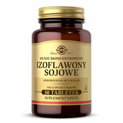 SOLGAR Izoflawony sojowe, 30 tabletek