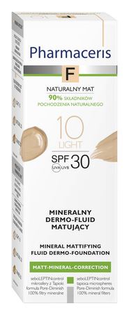 PHARMACERIS F Mineralny Dermo -Fluid matujący SPF30 LIGHT10, 30ml