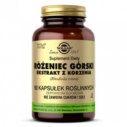 SOLGAR Różeniec górski ekstrakt z korzenia, 60 kapsułek