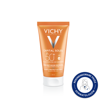 VICHY CAPITAL SOLEIL Aksamitny krem SPF50+ 50ml,  │ Data ważności 11/ 2025 │