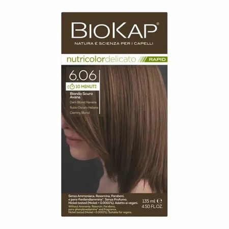 Biokap Delicato Rapid, 6.06 Ciemny Blond Farba, 135ml