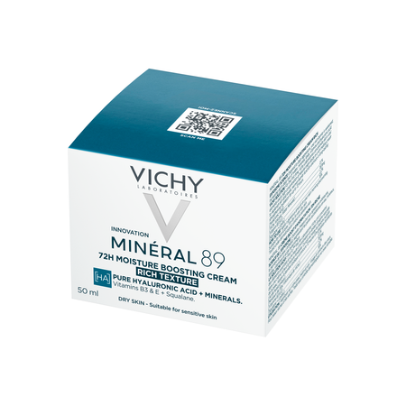 VICHY MINÉRAL 89 Krem nawilżająco - odbudowujący 72 h Bogaty, 50 ml