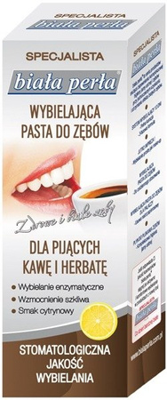 BIAŁA PERŁA Pasta do zębów dla pijących kawę, 75 ml