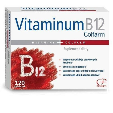 Vitaminum B 12; 120 tabletek