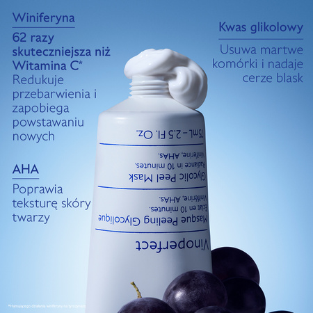 Caudalie Vinoperfect Glikolowa maseczka peelingująca, 75ml