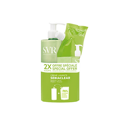 SVR SEBIACLEAR Creme Lavante Krem do mycia,  400ml + Krem do mycia -Refill 400ml