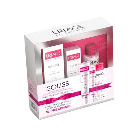 URIAGE ISOLISS Krem + Krem pod oczy+Woda Micelarna, 40 ml (+ 15 ml + 100 ml)
