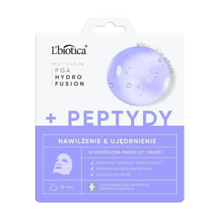 L'BIOTICA PGA Hydro Fusion Hydrożelowa maska do twarzy z peptydami 1 szt.