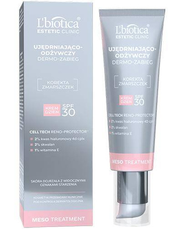 L'BIOTICA Estetic Clinic MESO Treatment Ujędrniająco-odżywczy dermo zabieg krem dzień SPF30, 35 ml