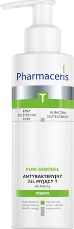 PHARMACERIS T PURI-SEBOGEL Żel myjący do twarzy, 190 ml
