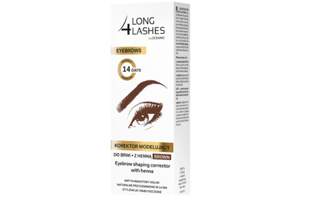  LONG 4 LASHES Korektor modelujący do brwi z henną brown 10 ml