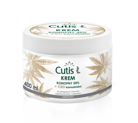 Cutis Ł Krem konopny 20% + CBD, 400ml