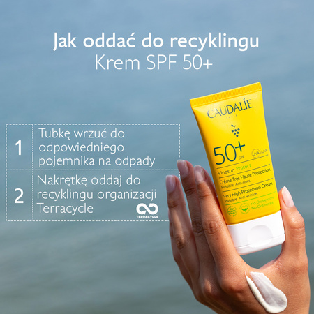 Caudalie Vinosun Protect Krem o wysokiej ochronie SPF50+, 50 ml