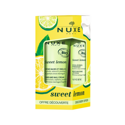 Nuxe Sweet Lemon Krem do rąk i paznokci, 30ml + Pomadka do ust, 4g