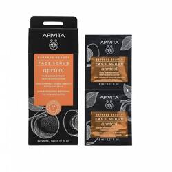 APIVITA EXPRESS BEAUTY Peeling do twarzy z morelą, 2x8ml 