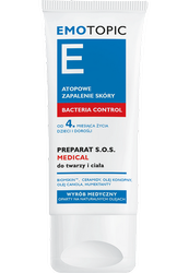 EMOTOPIC BACTERIA CONTROL Preparat S.O.S. MEDICAL do twarzy i ciała , 30ml