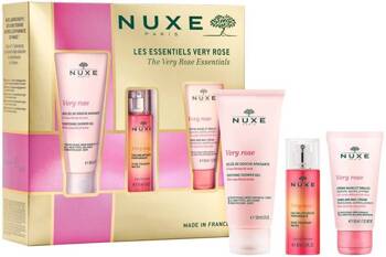 Nuxe Very Rose Żel pod prysznic, 100ml + Krem do rąk, 50ml + Woda zapachowa, 30ml