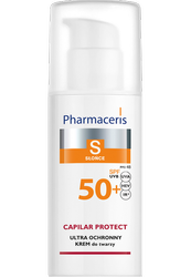 PHARMACERIS S CAPILAR & SUN PROTECT KREM OCHRONNY dla skóry naczynkowej i z trądzikiem różowatym, SPF 50+, 50 ml