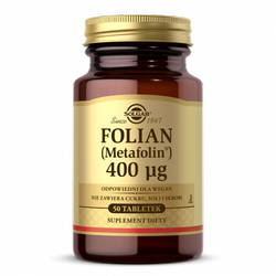 SOLGAR Folian (Metafolin) 400ug, 50 tabletek