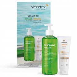 Sesderma Repaskin Light Body Fluid SPF50, 200ml +Hidraloe Aloe Żel, 250ml