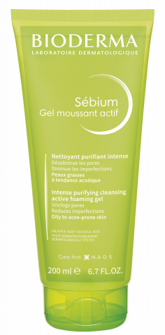 BIODERMA SEBIUM Gel moussant actif, 200ml