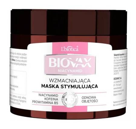 BIOVAX NIACYNAMID Wzmacniająca maska stymulująca, 250 ml