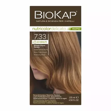 Biokap Delicato Rapid, 7.33 Pozłacany Blond Farba, 135ml