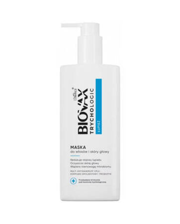 Biovax Trychologic Łupież Maska do włosów i skóry głowy, 200ml 