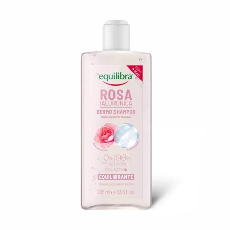 EQUILIBRA Równoważący szampon róża i kwas hialuronowy, 265ml 