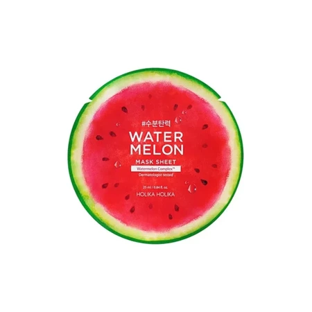 Holika Holika Watermelon Mask Sheet Kojąca maska ​​materiałowa do skóry twarzy z ekstraktem z arbuza, 25ml